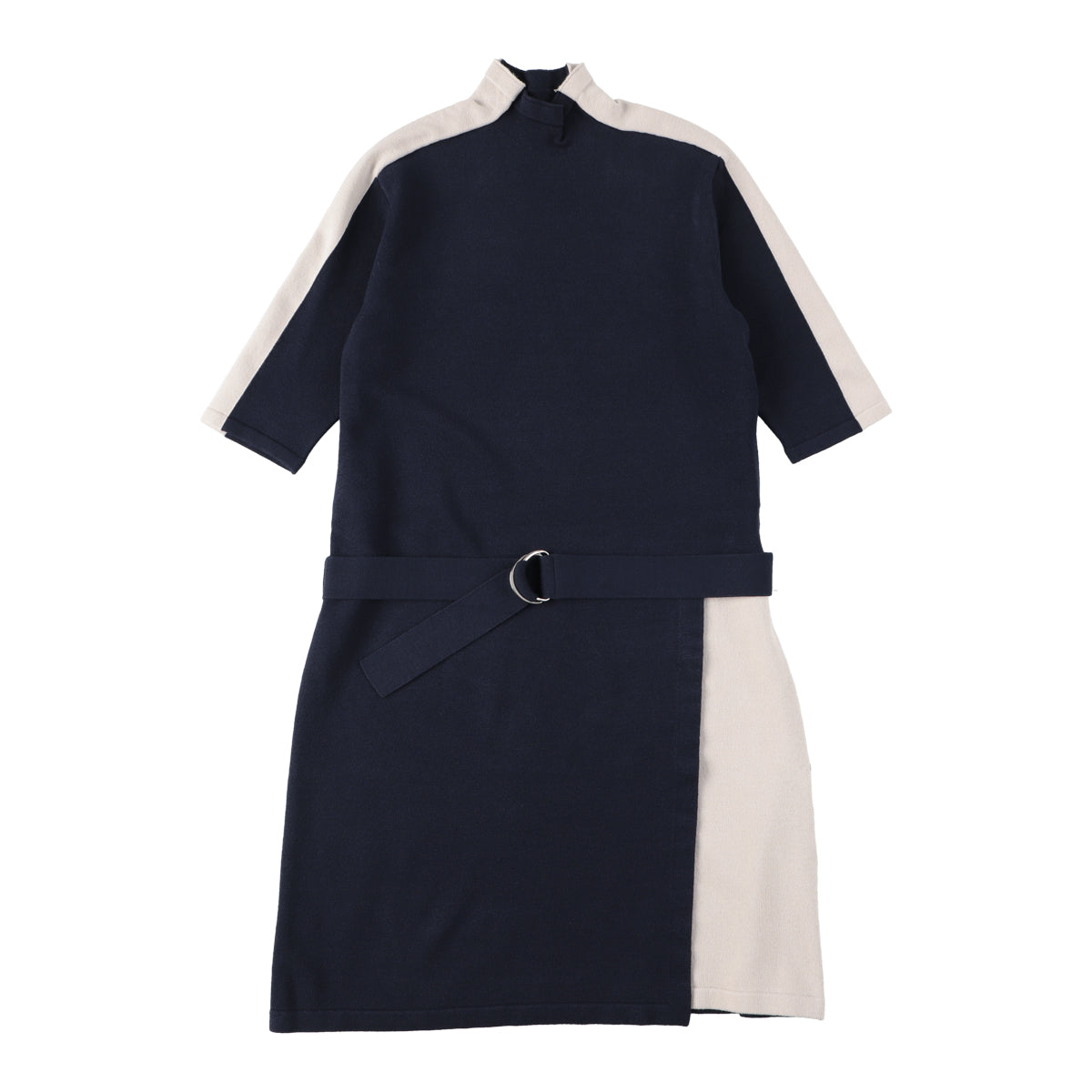 BYCOLOR KNIT ONEPIECE(NAVY)