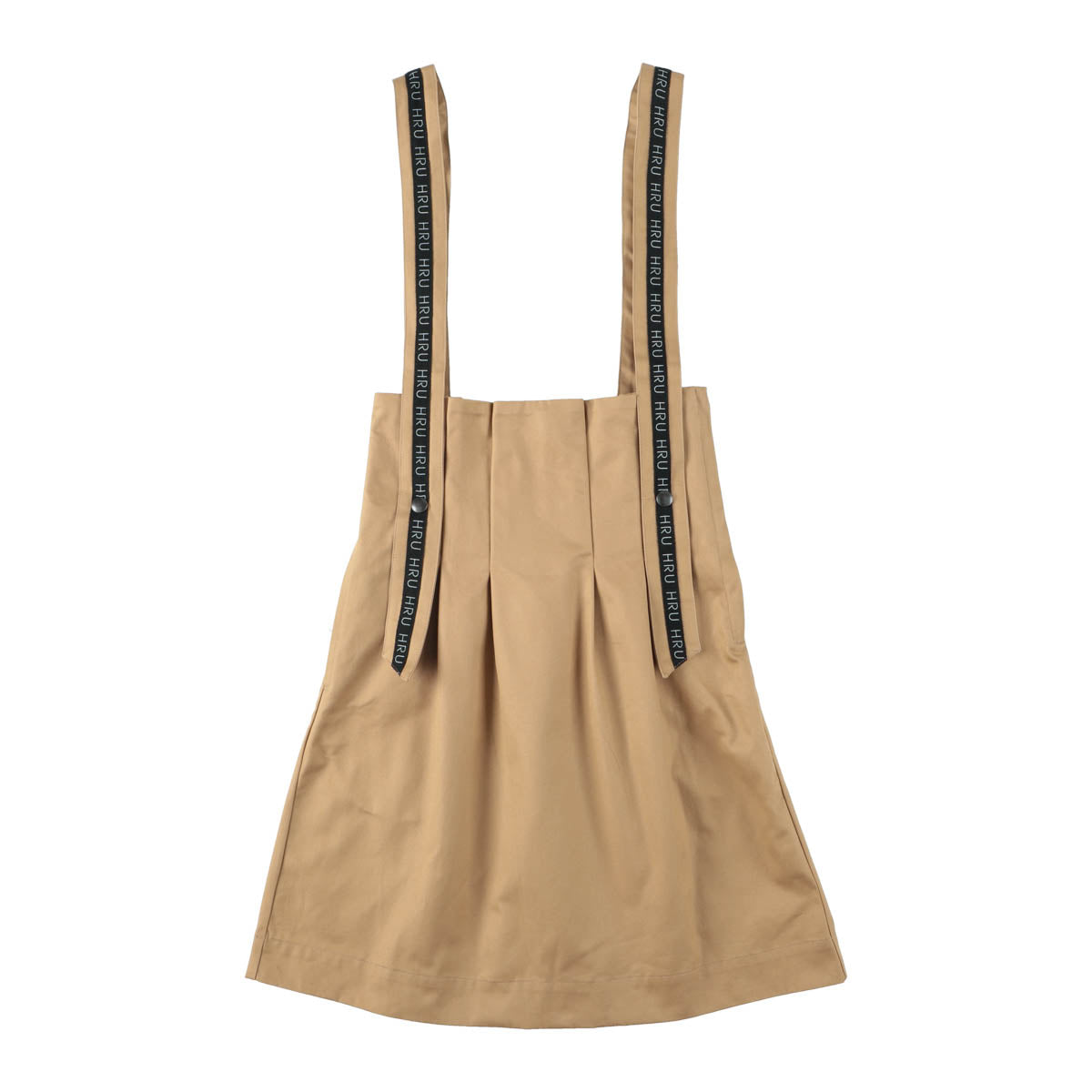 LOGO LINE SUSPENDER SKIRT(BEIGE)