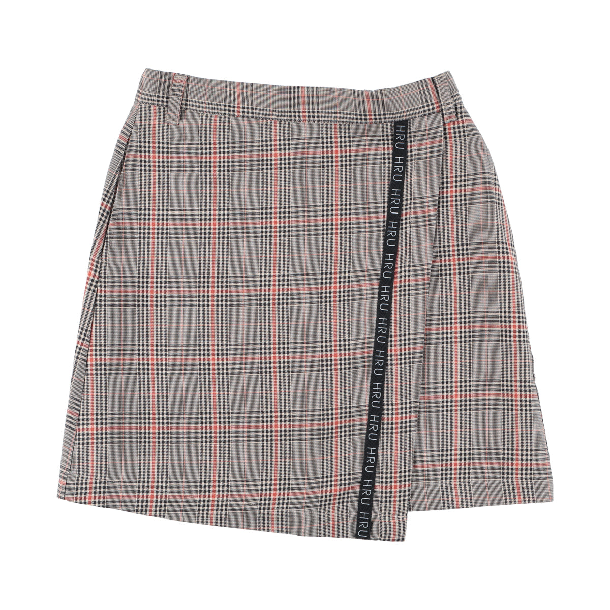 LOGO LINE WRAP SKIRT(GRAY)