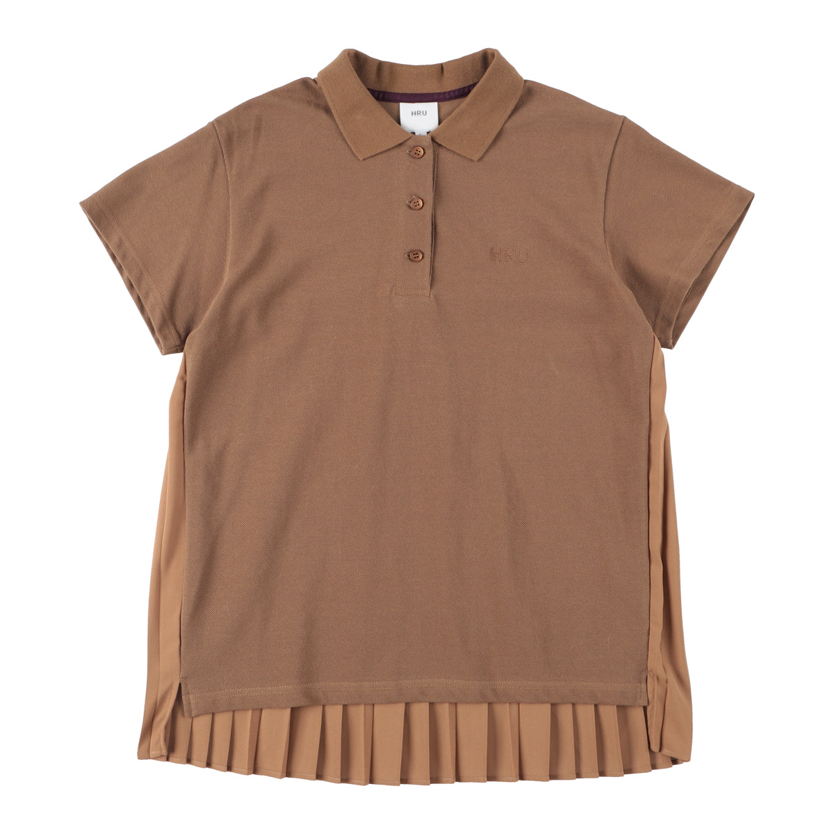 BACK PLEATS POLO SHIRT(BEIGE)