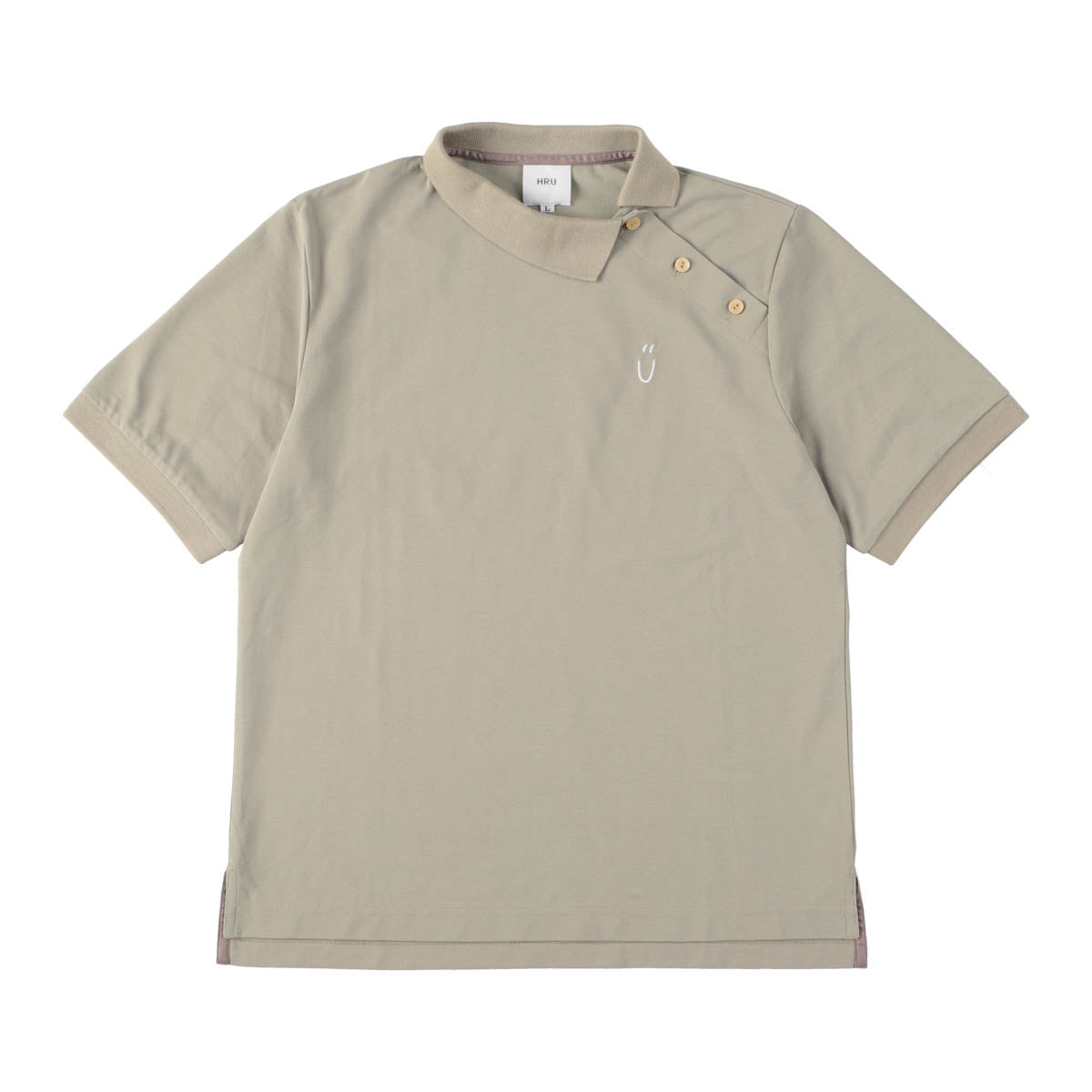 ASYMMETRY POLO SHIRT(KHAKI)