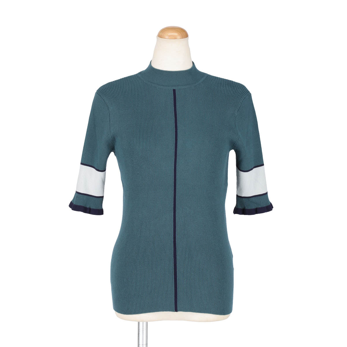TRICOOR KNIT TOPS(BLUE)