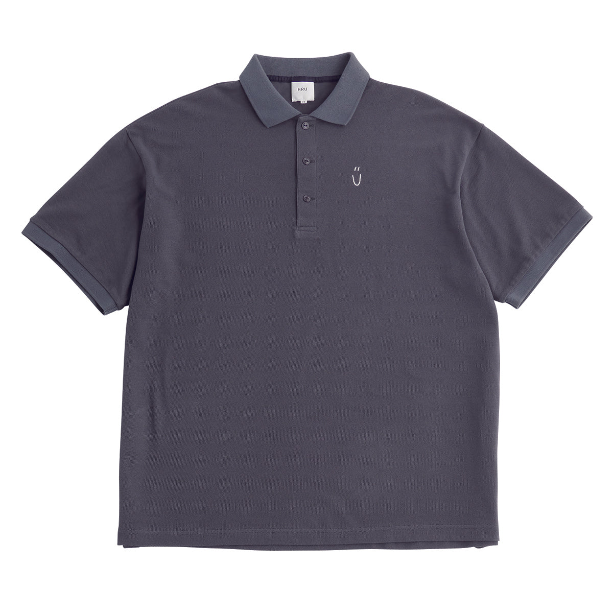BIG SILHOUETTE POLO SHIRT(Men's GRAY)
