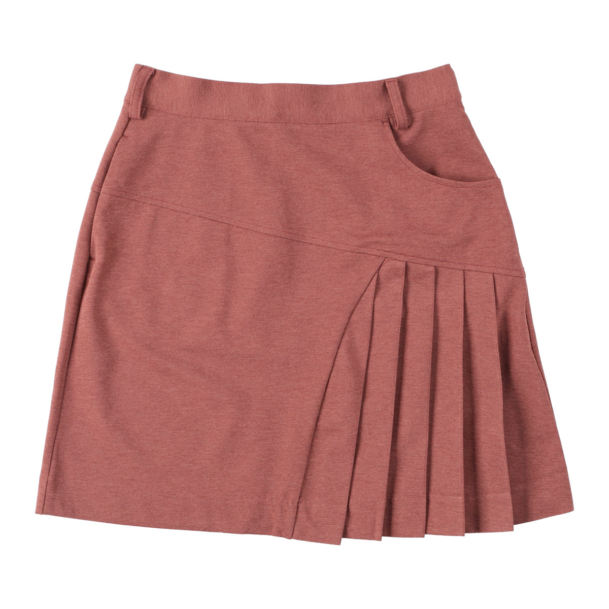 POLO SETUP SKIRT (PINKBROWN)