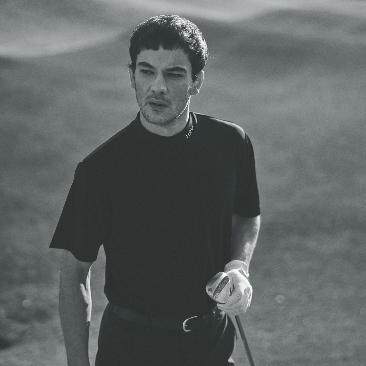 BASIC HIGH NECK TOPS(Men's BLACK)