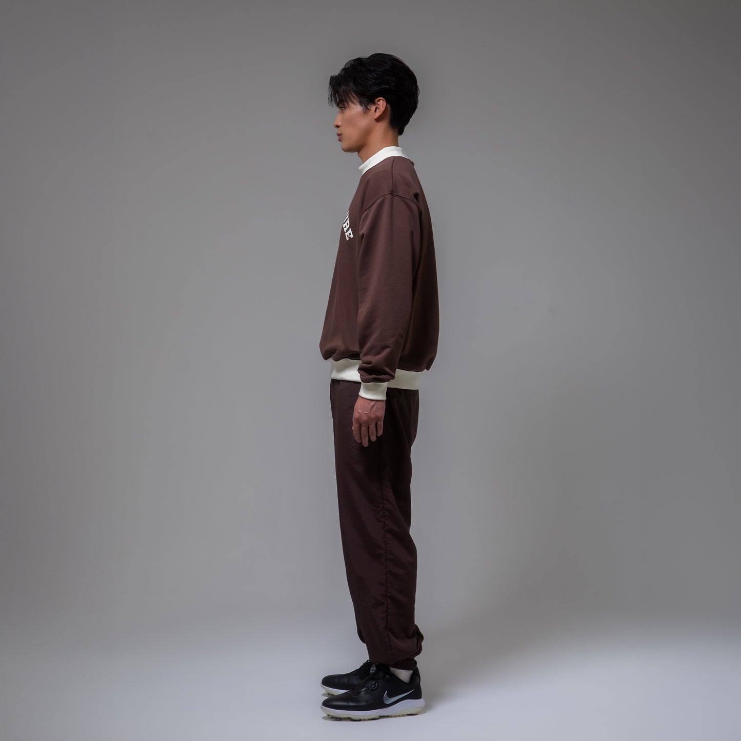 SWEAT MOCKNECK(BROWN)