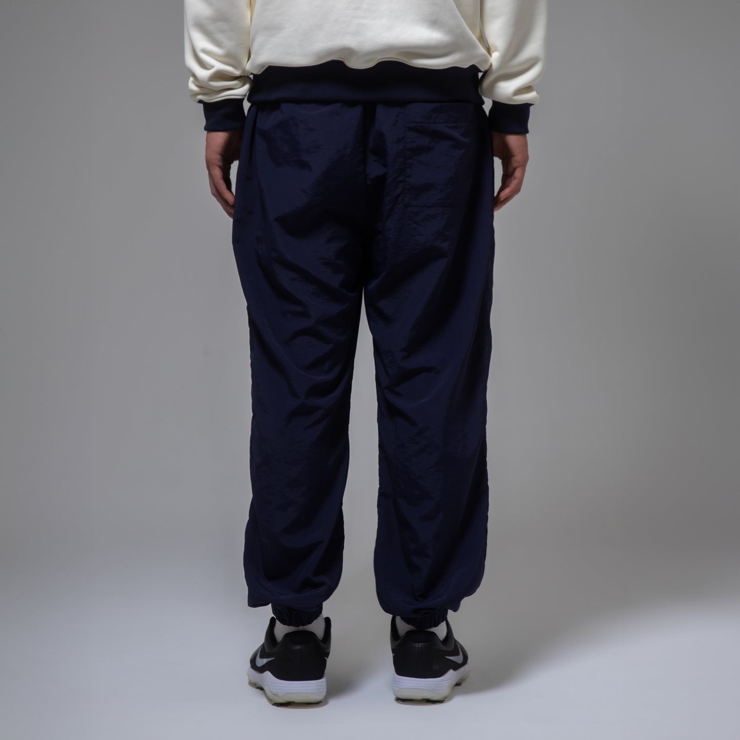 NYLON TRACK PANTS(NAVY)