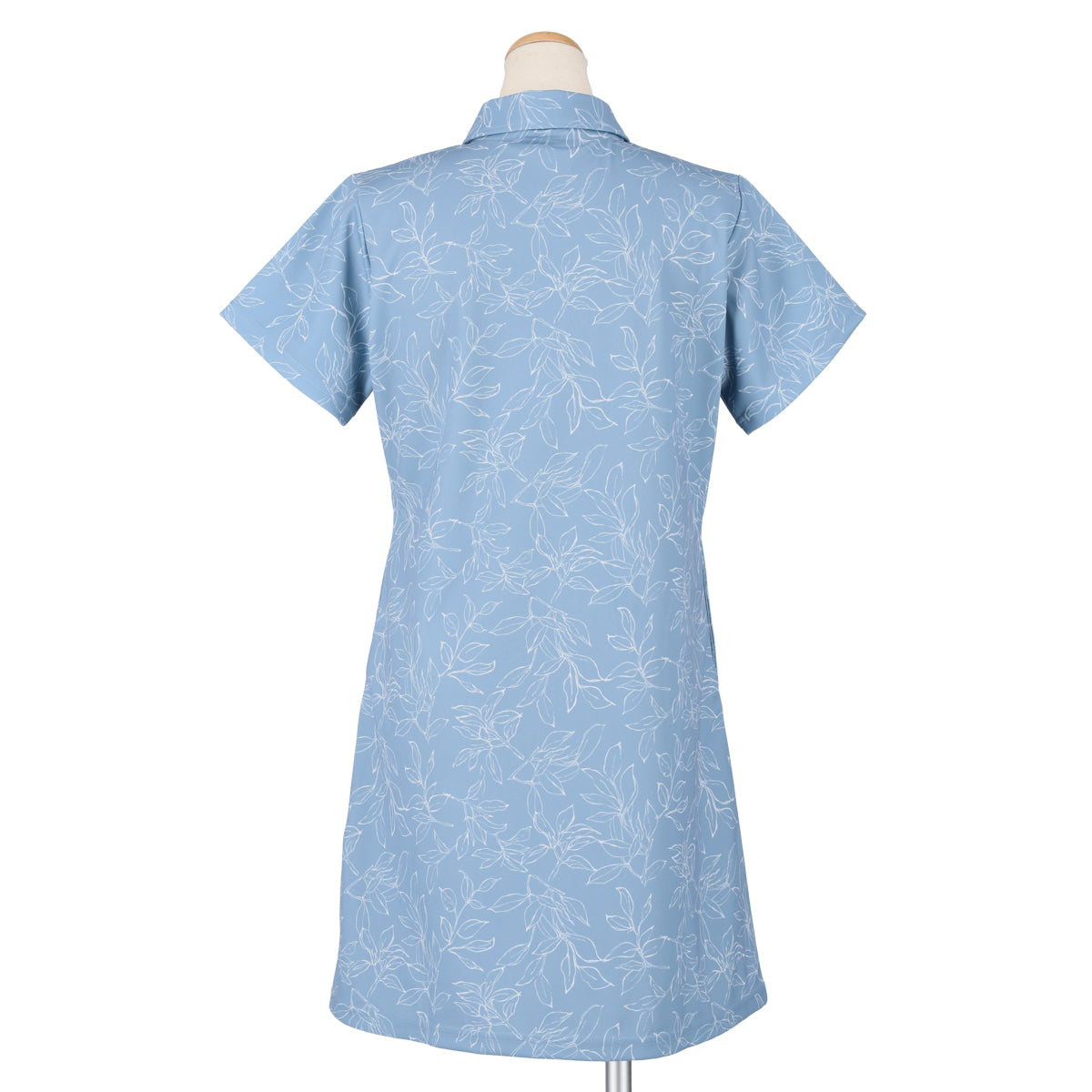 FLOWER LINE DRAWING ONEPIECE(BLUE)