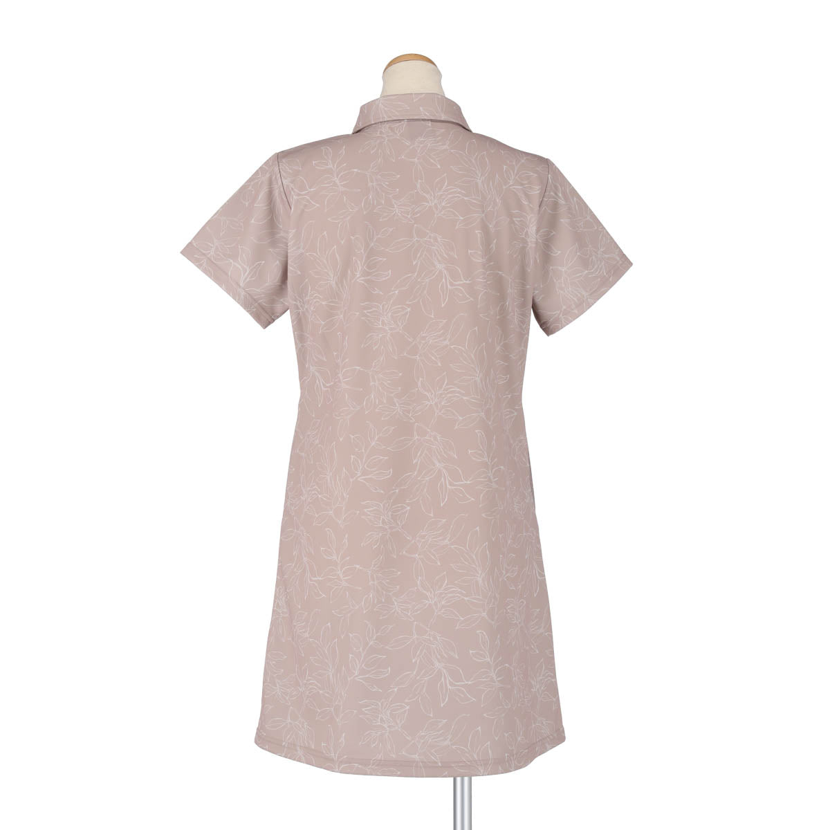 FLOWER LINE DRAWING ONEPIECE(BEIGE)