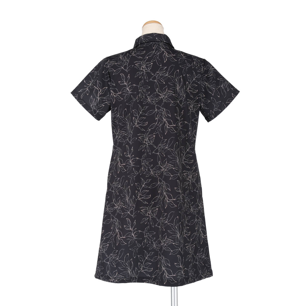 FLOWER LINE DRAWING ONEPIECE(BLACK)