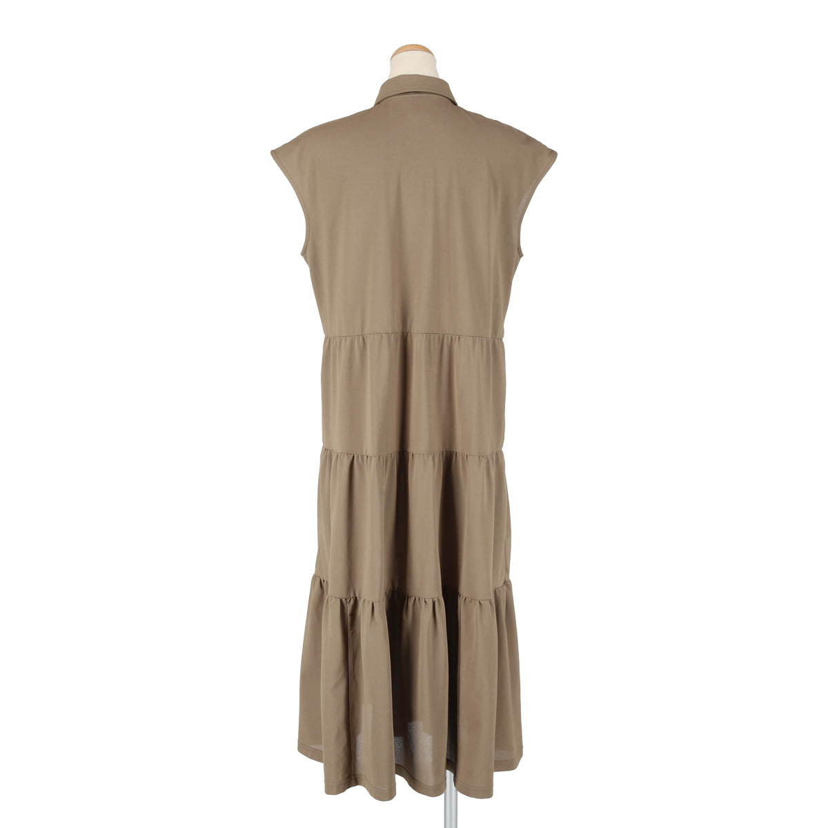 GATHER TIERED ONEPIECE(BEIGE)