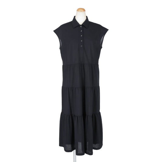 GATHER TIERED ONEPIECE(BLACK)