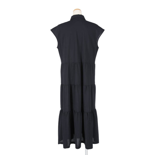 GATHER TIERED ONEPIECE(BLACK)