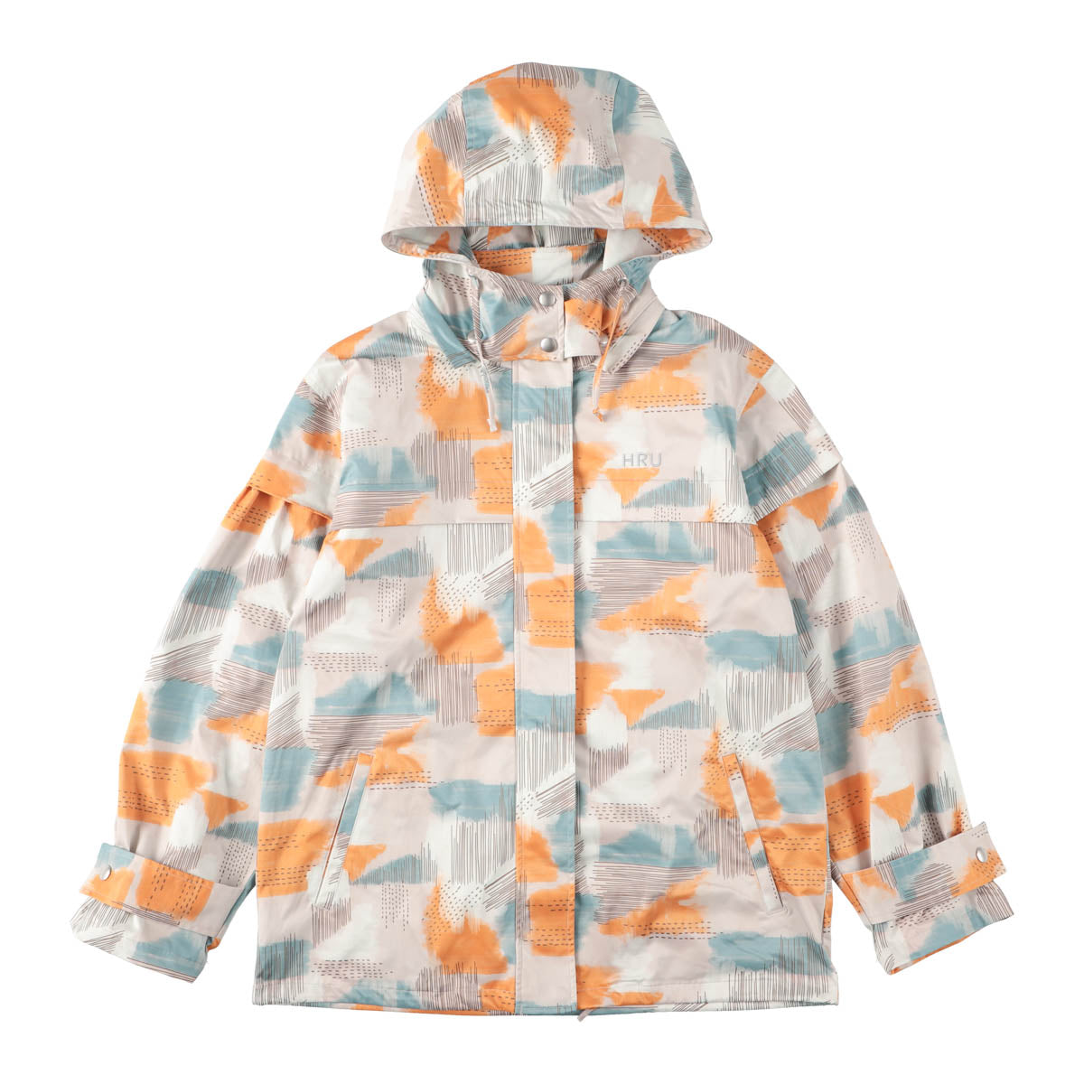 WATER COLOR GRAPHIC PRINT JACKET(BLUE)