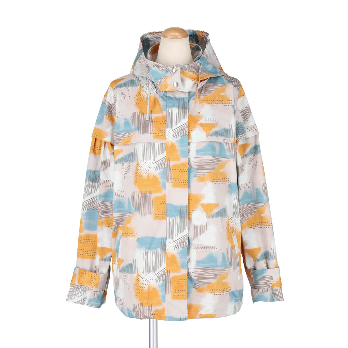 WATER COLOR GRAPHIC PRINT JACKET(BLUE)