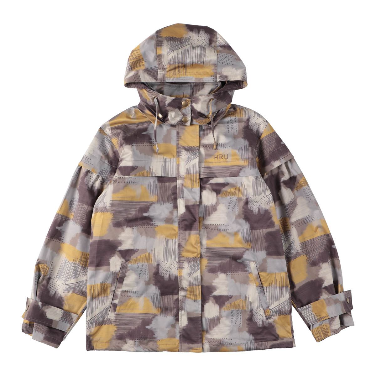 WATER COLOR GRAPHIC PRINT JACKET(BROWN)