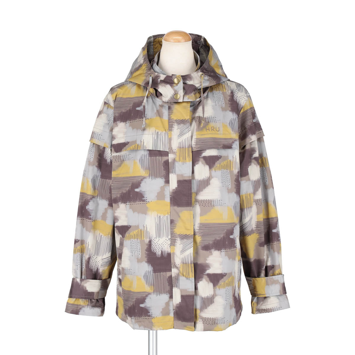 WATER COLOR GRAPHIC PRINT JACKET(BROWN)