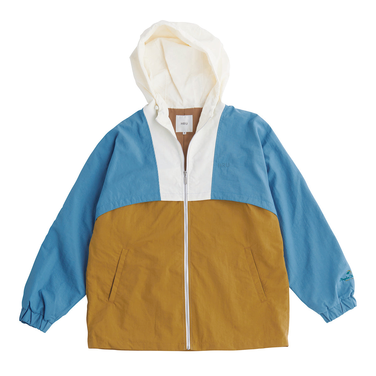 TRICOLOR HOODED JACKET(BLUE)