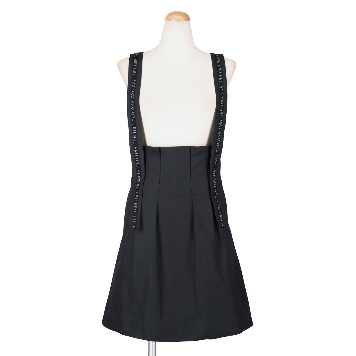 LOGO LINE SUSPENDER SKIRT(BLACK)