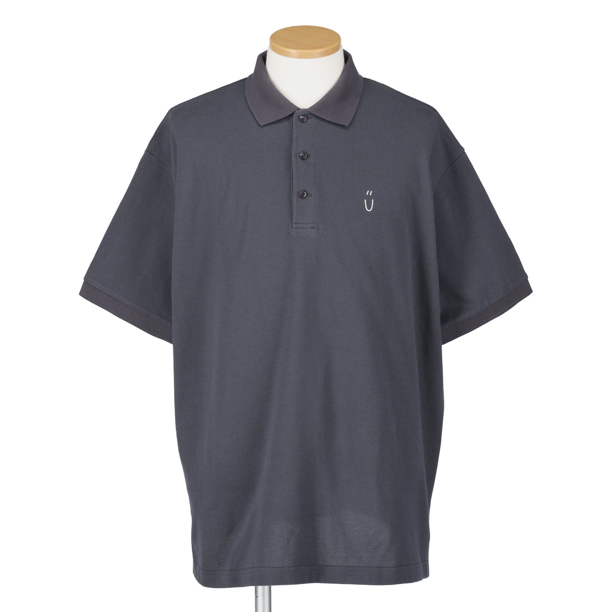 BIG SILHOUETTE POLO SHIRT(Men's GRAY)