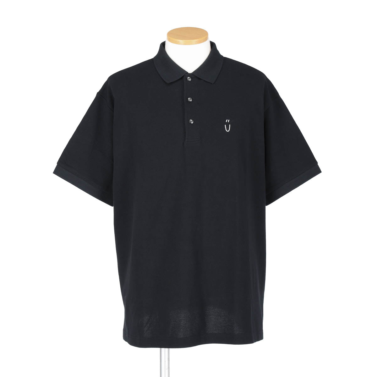BIG SILHOUETTE POLO SHIRT(Men's BLACK)
