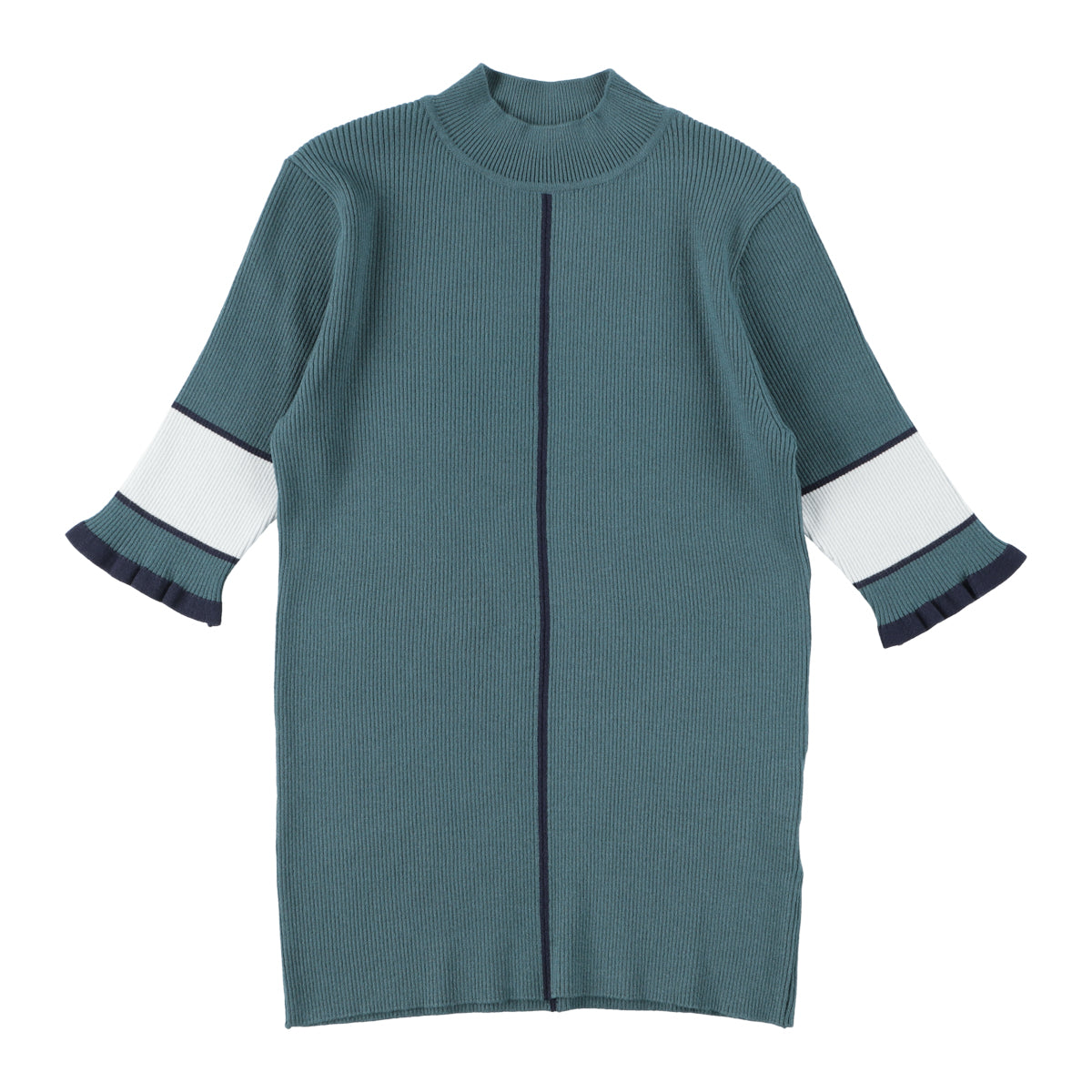 TRICOOR KNIT TOPS(BLUE)