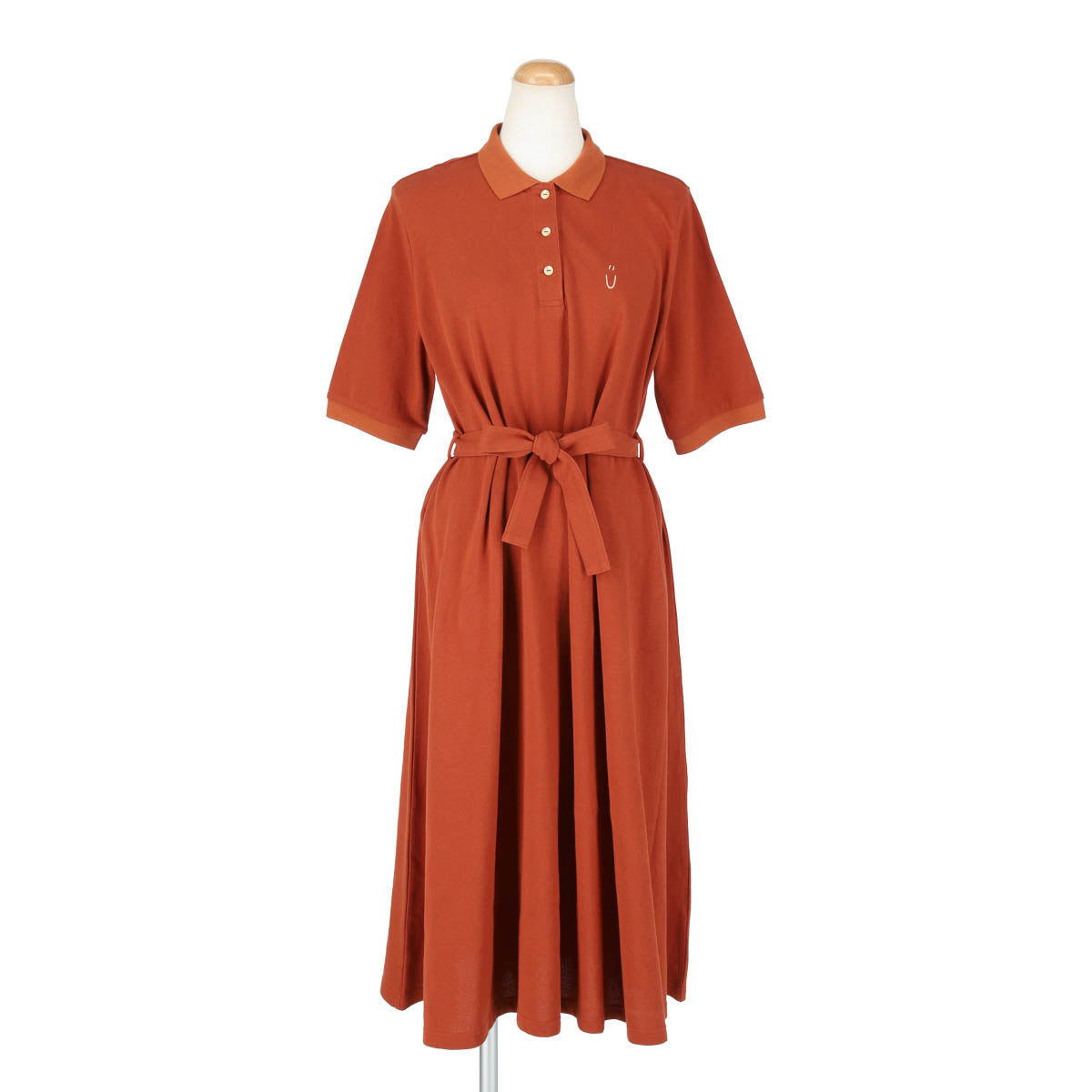 POLO FLARE ONEPIECE(ORANGE)