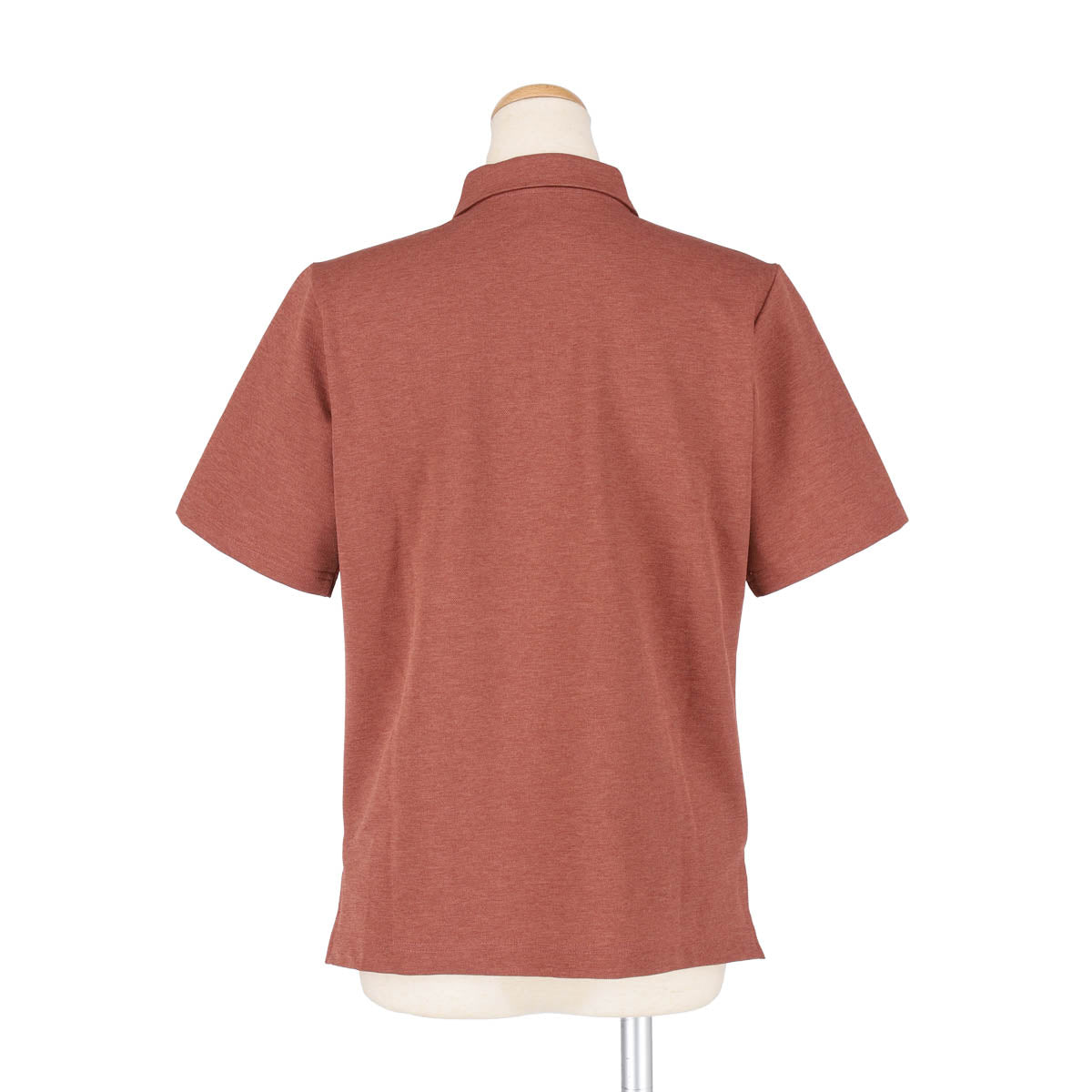 POLO SETUP SHIRT (PINK BROWN)