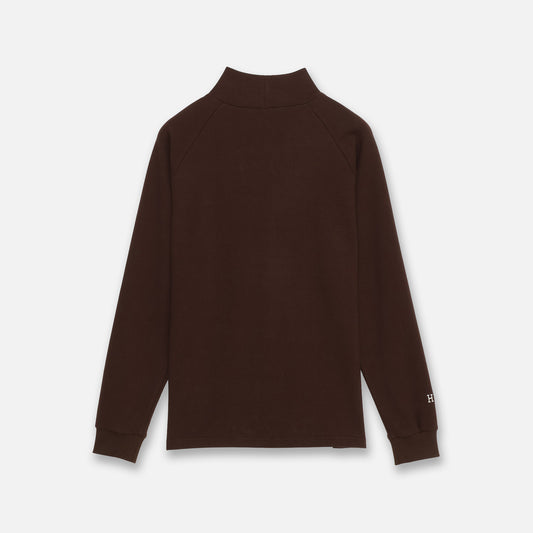 MOCKNECK PULLOVER（BROWN）