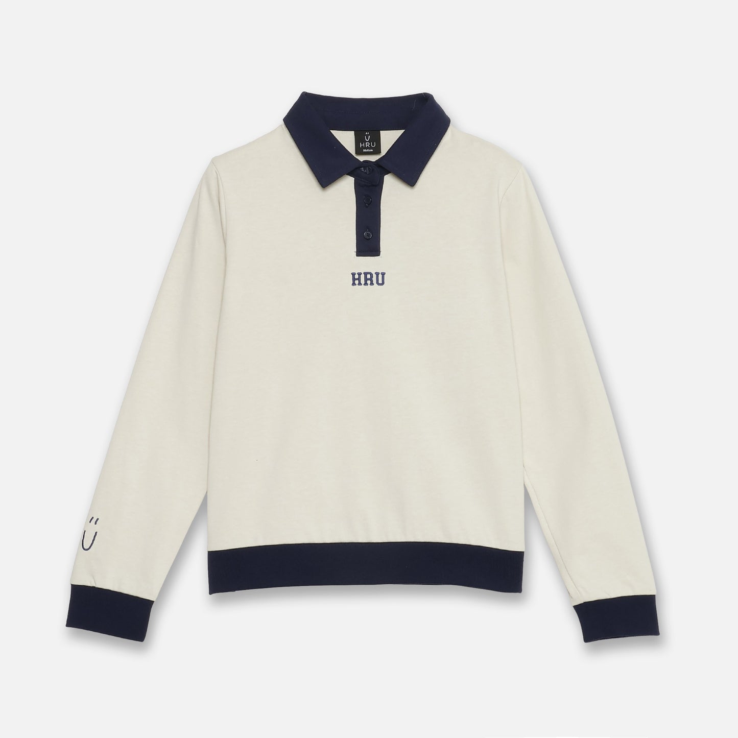 TWO TONE POLO SHIRTS（IVORY lady's）