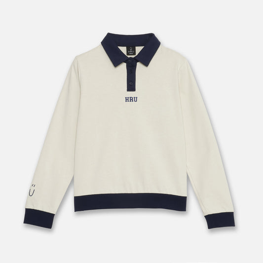 TWO TONE POLO SHIRTS（IVORY lady's）