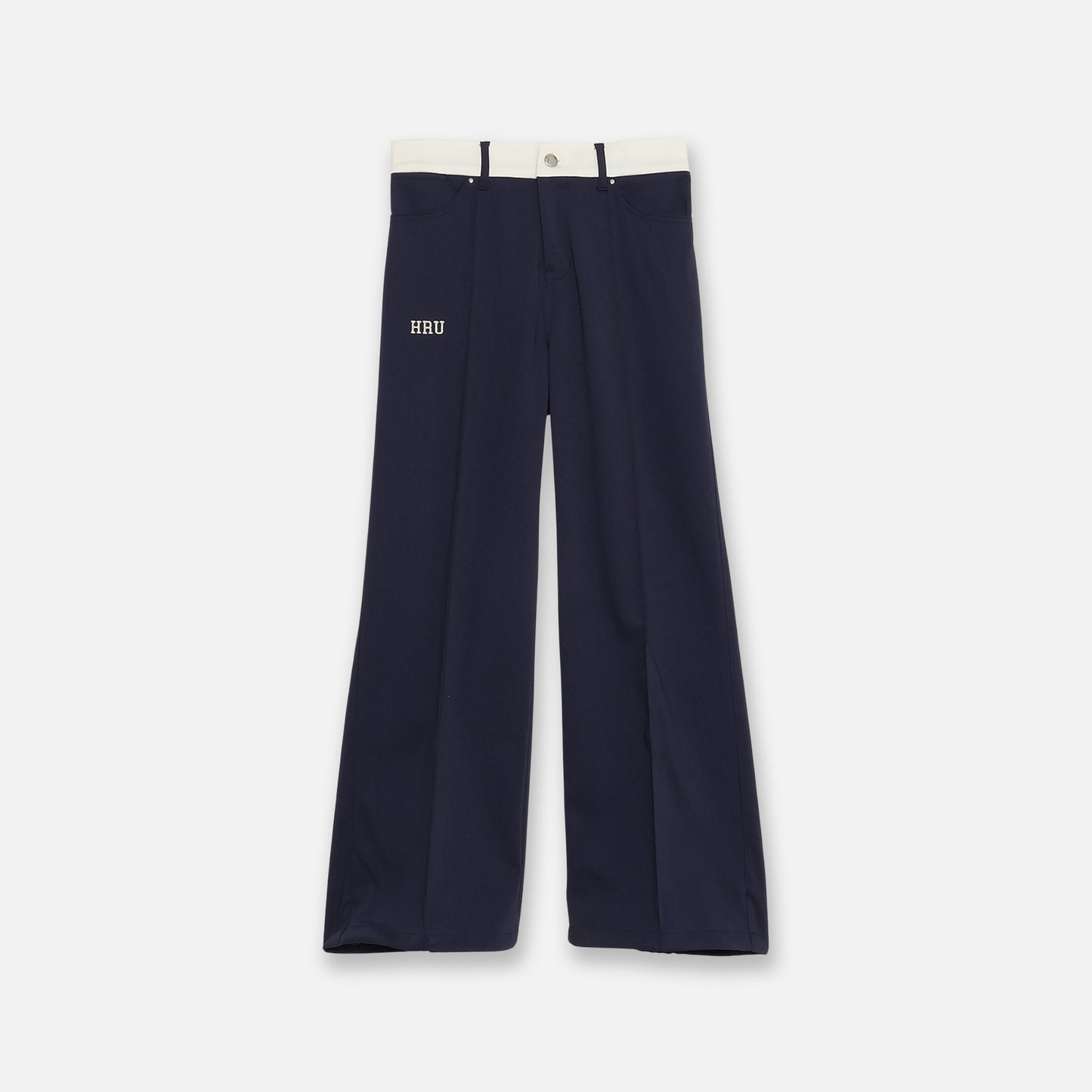 CENTER SEAM FLARE PANTS（NAVY lady's）
