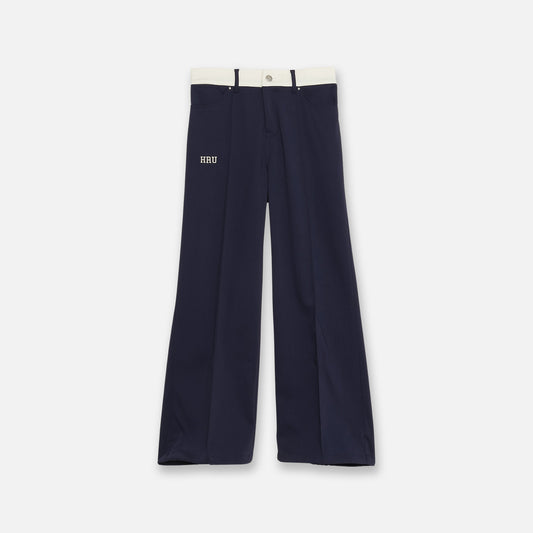 CENTER SEAM FLARE PANTS（NAVY lady's）