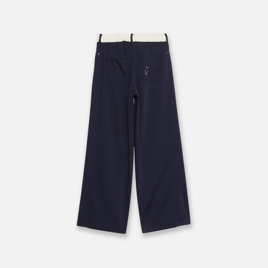 CENTER SEAM FLARE PANTS（NAVY lady's）