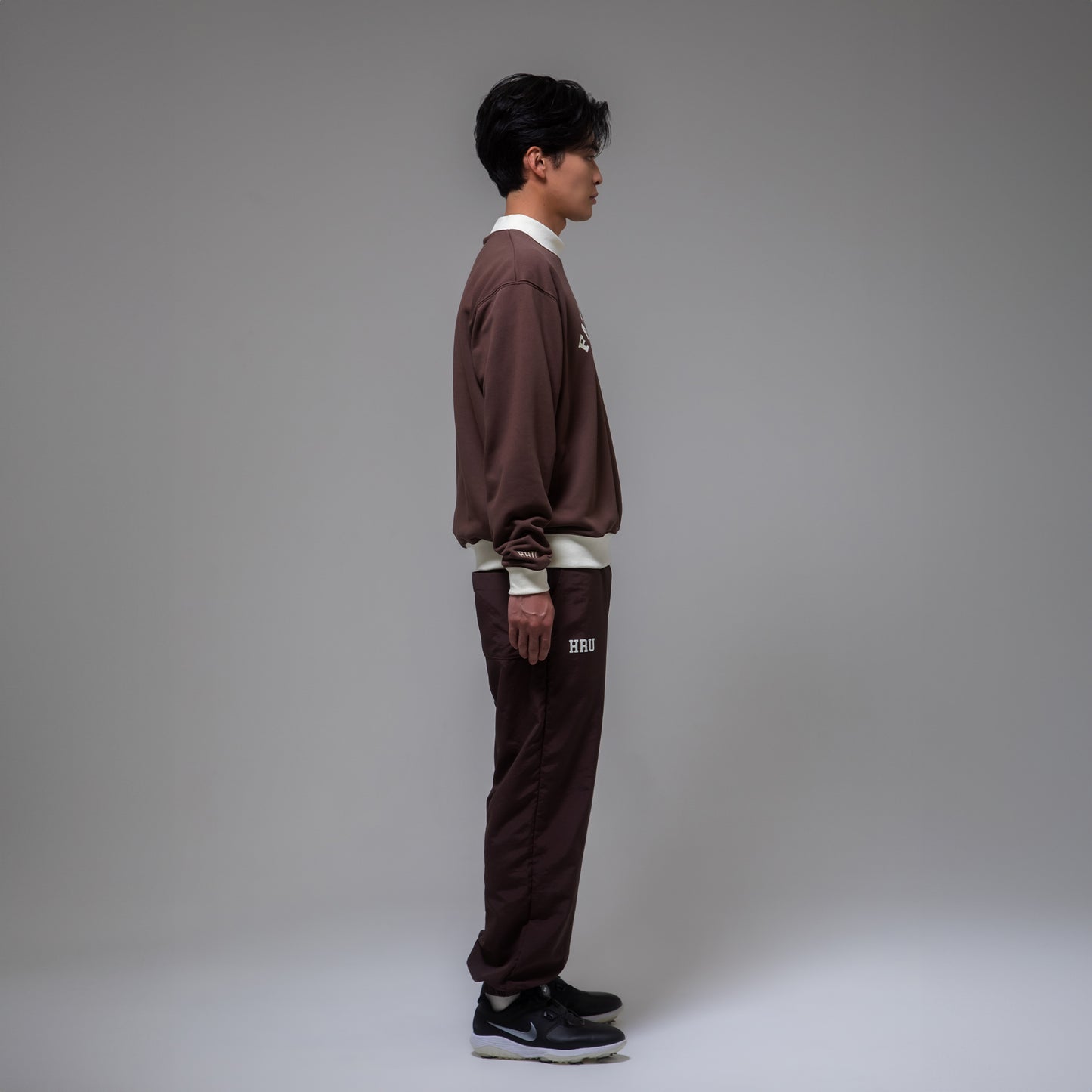 SWEAT MOCKNECK（BROWN）