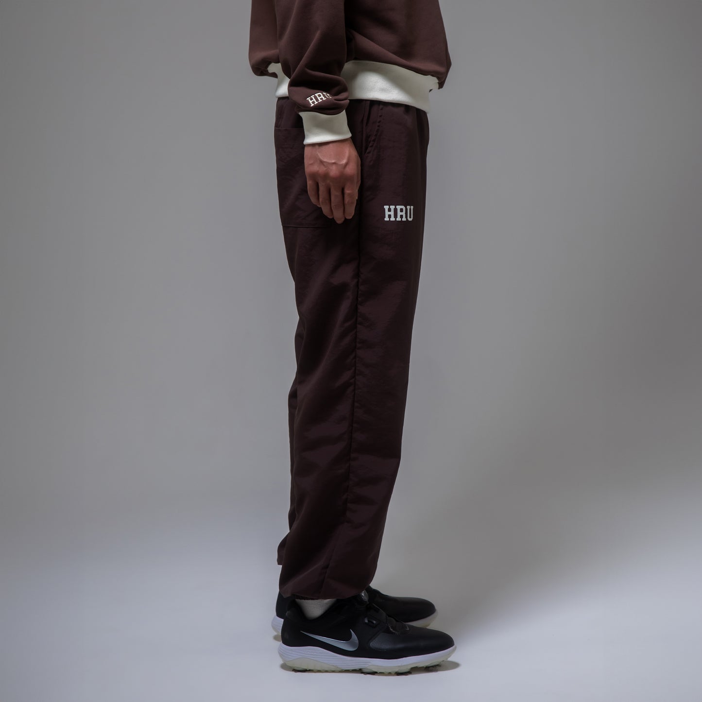 NYLON TRACK PANTS（BROWN）