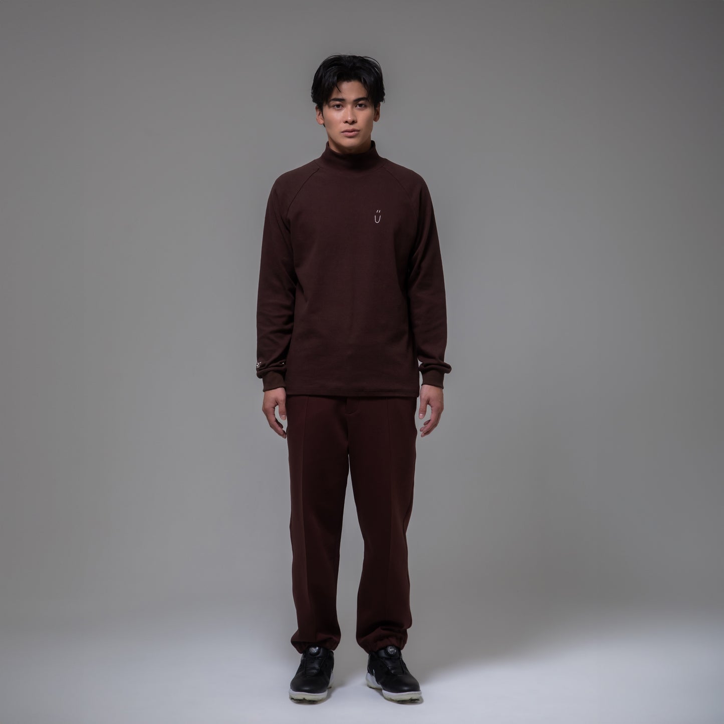 MOCKNECK PULLOVER（BROWN）