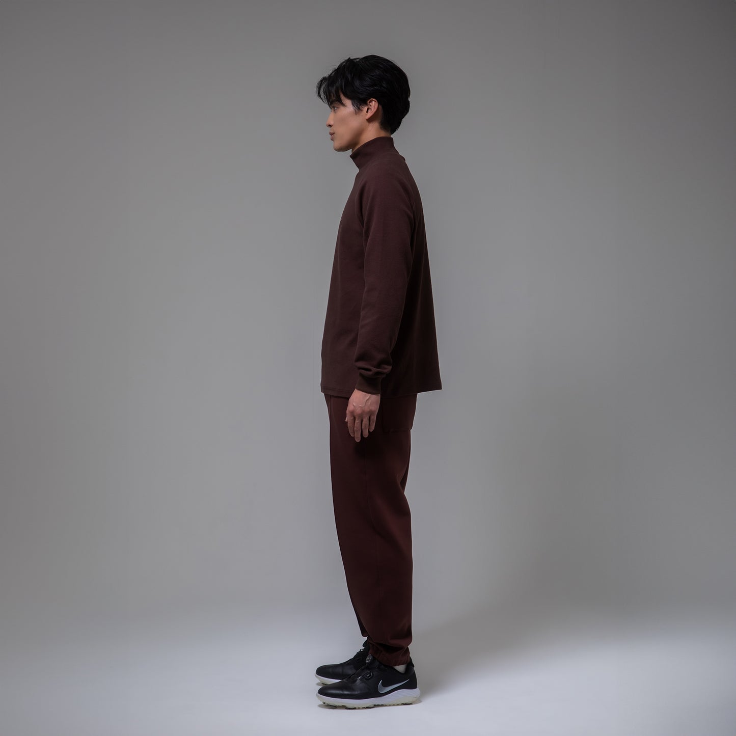 MOCKNECK PULLOVER（BROWN）