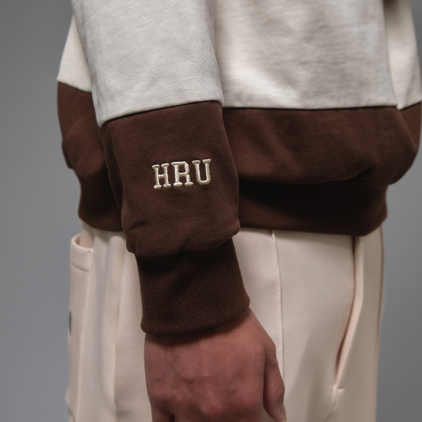 BORDER POLO SHIRTS（BROWN）