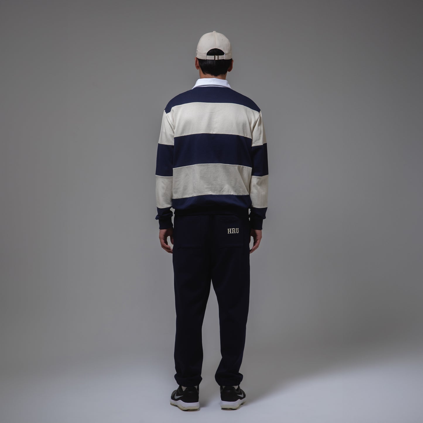 BORDER POLO SHIRTS（NAVY）