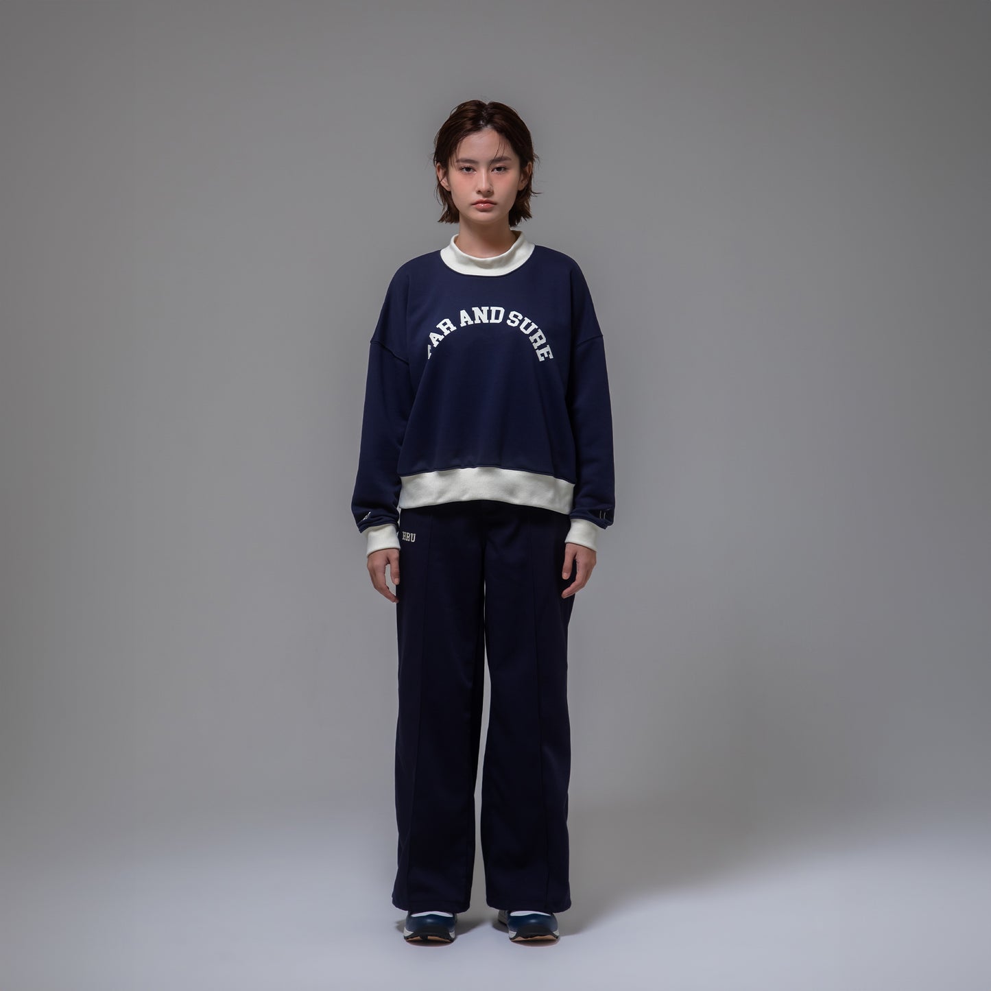 SWEAT MOCKNECK（NAVY lady's）