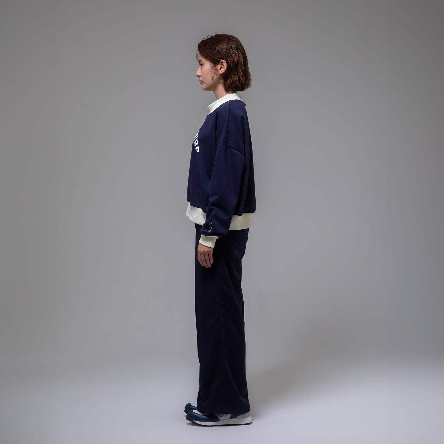 SWEAT MOCKNECK（NAVY lady's）
