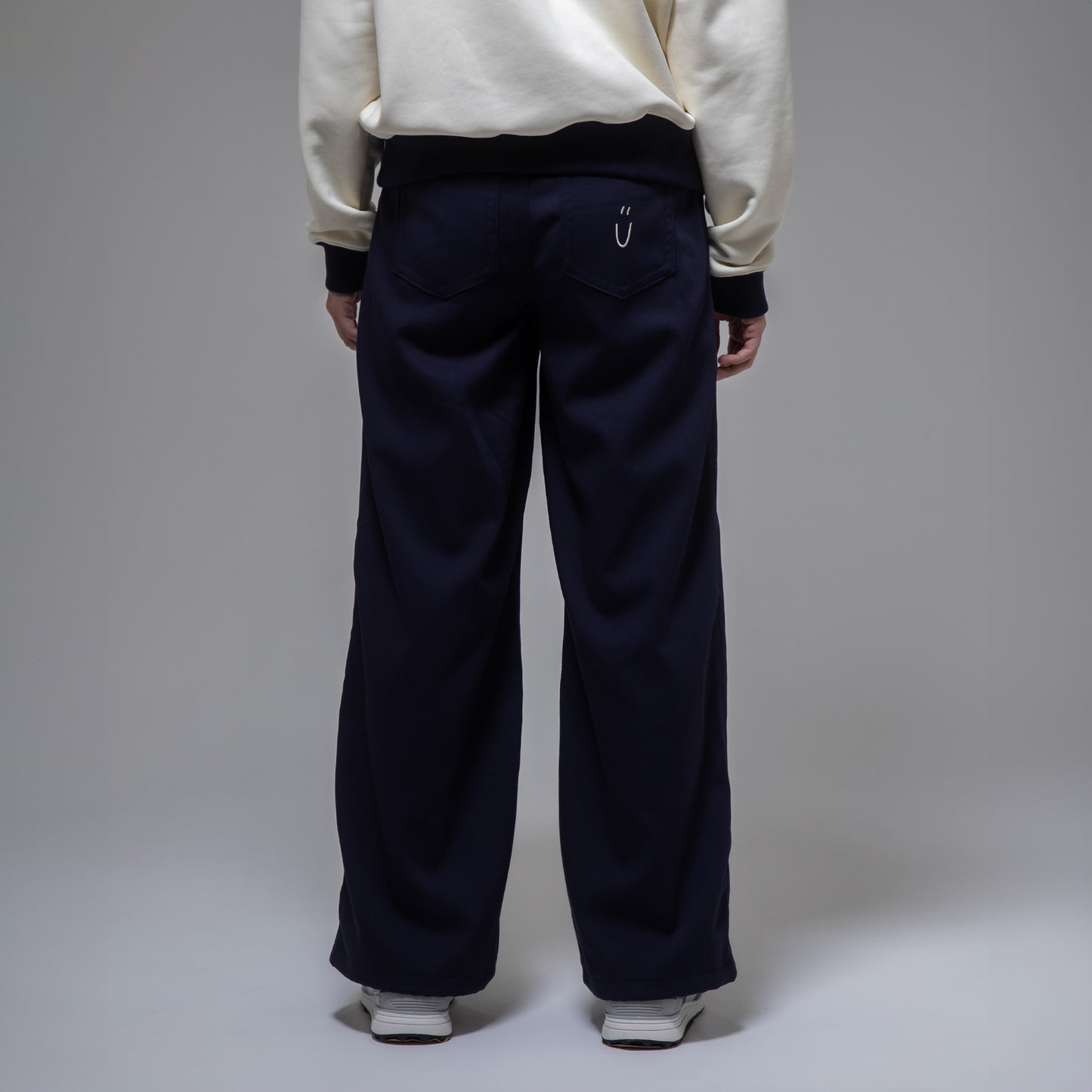CENTER SEAM FLARE PANTS（NAVY lady's）