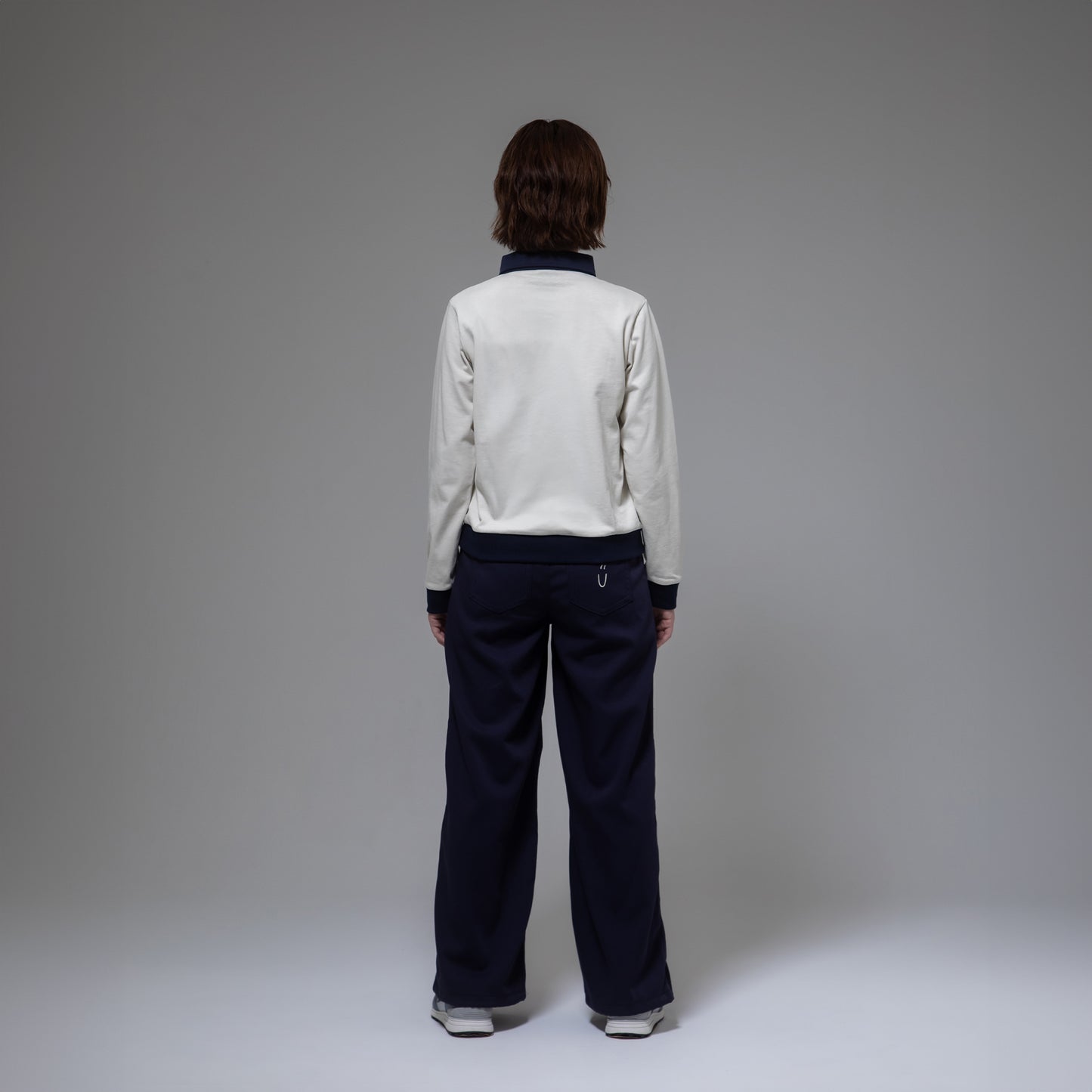 TWO TONE POLO SHIRTS（IVORY lady's）