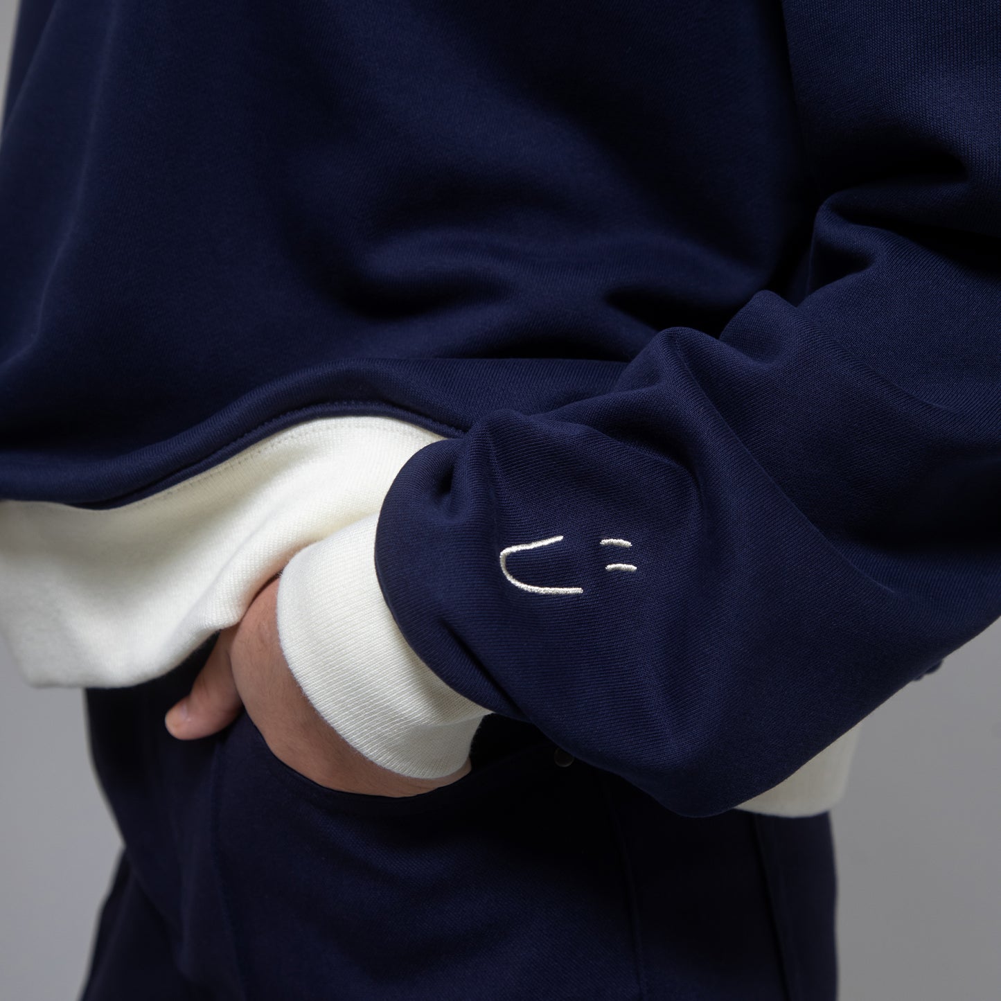 SWEAT MOCKNECK（NAVY lady's）