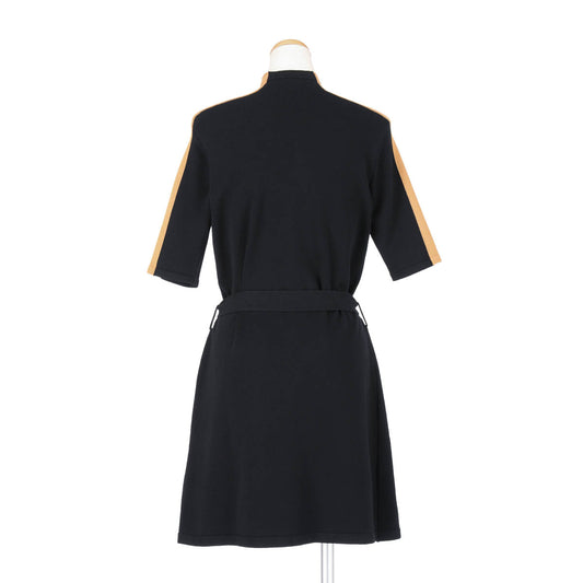 BYCOLOR KNIT ONEPIECE（BLACK）