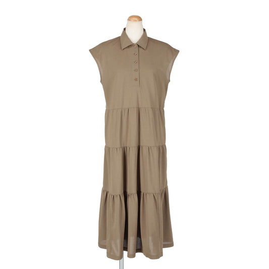 GATHER TIERED ONEPIECE（BEIGE）