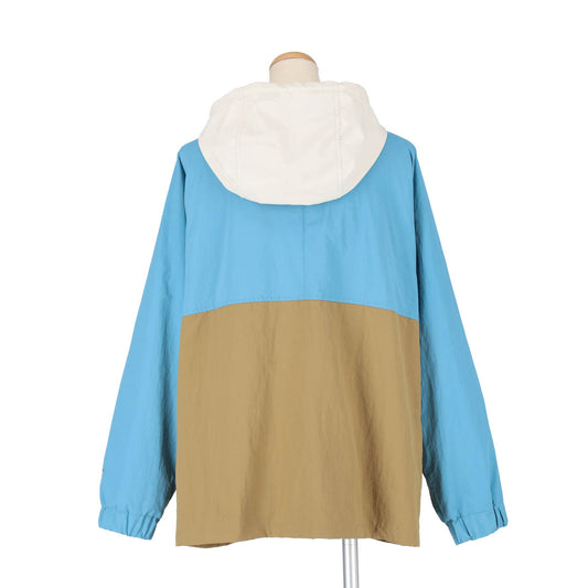 TRICOLOR  HOODED JACKET（BLUE）