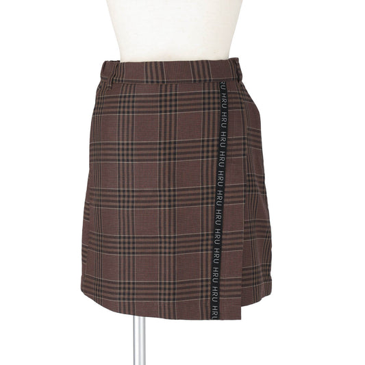 LOGO LINE WRAP SKIRT（BROWN）