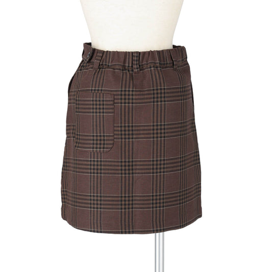 LOGO LINE WRAP SKIRT（BROWN）